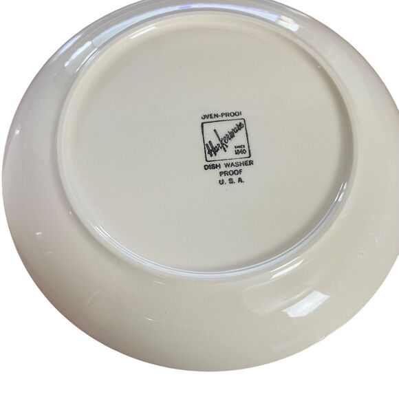 Harkerware Oven Dishwasher Proof Blue Floral 7" Round Plates Small Set of 2 - Picture 15 of 16